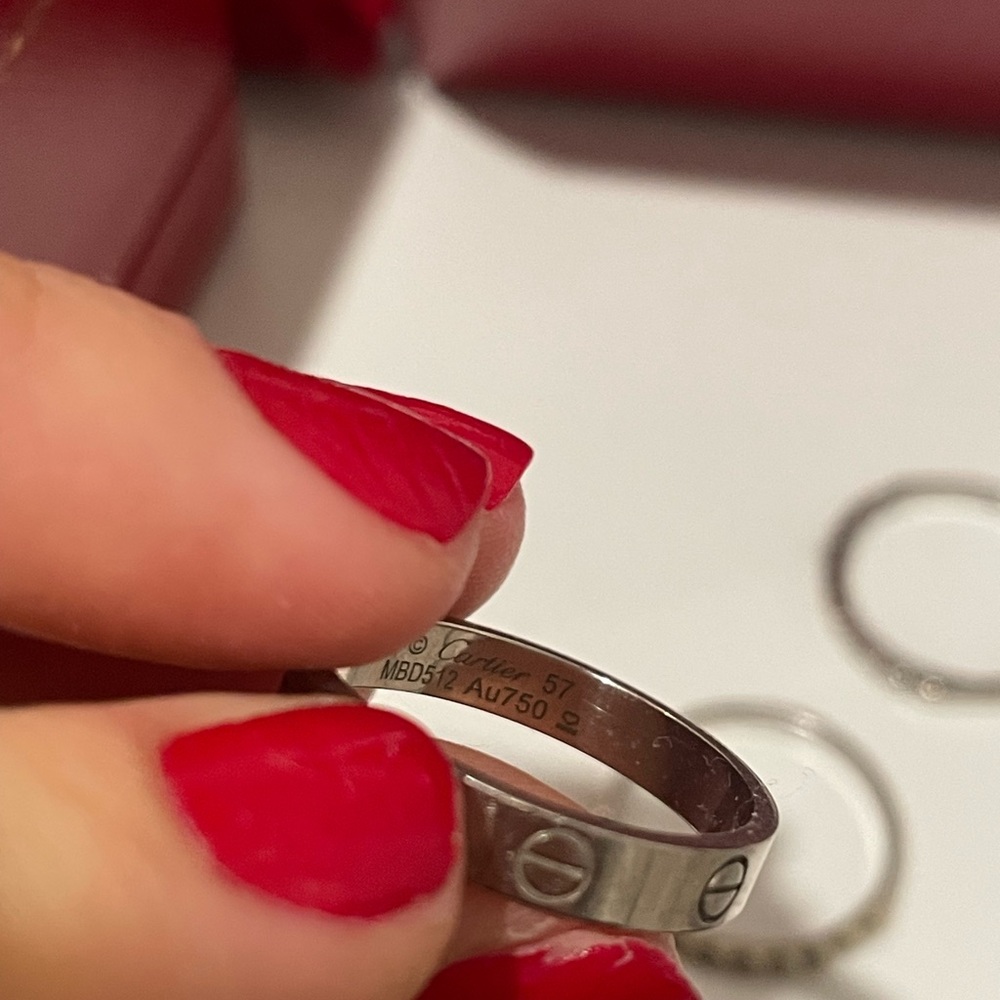 Cartier White Gold Wedding Band - Picture 6 of 6